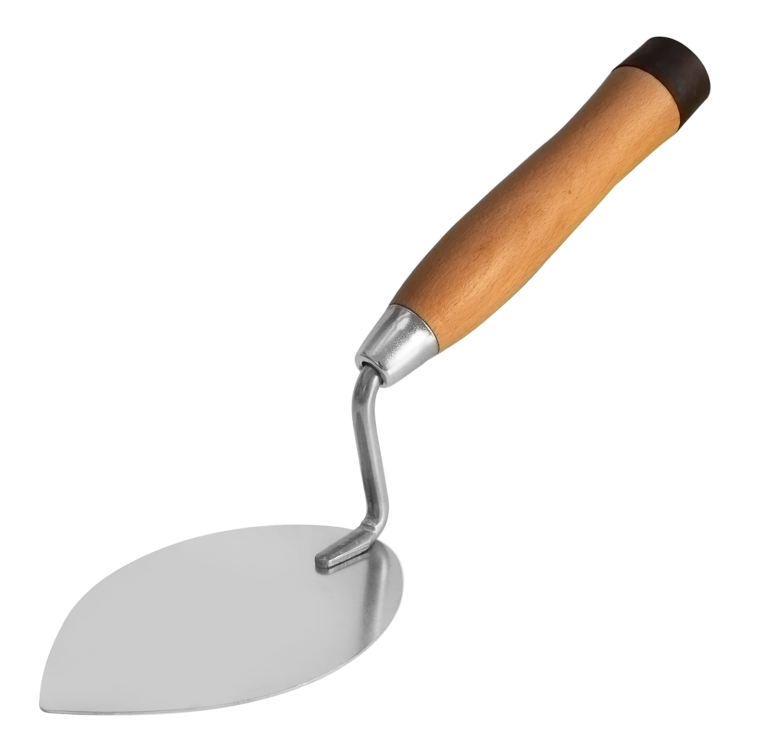 TT Truelle de carreleur forme de cœur avec poignée en Bois bout en Caoutchouc/Inox