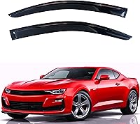 Vista 129 de KPY Moldura deflectora de viento con protección contra la lluvia compatible con GMC Terrain 2018-2023, 4 unidades, para ventana lateral, autoadhesiva