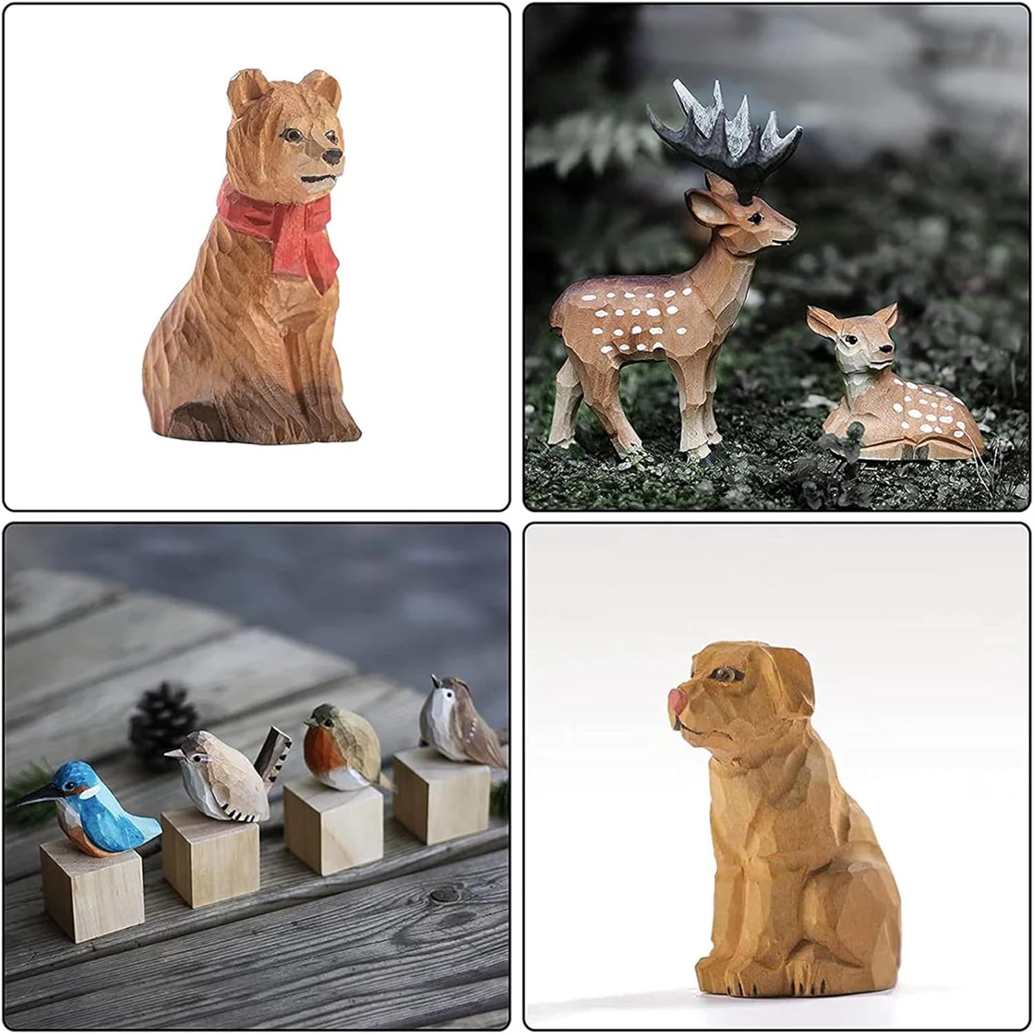 10PCS Unfinished Wooden Blocks for DIY Carving, 6x2x2in Rectangular Wood Craft Cubes, Whittling Wood Blank Blocks for Wood Carving