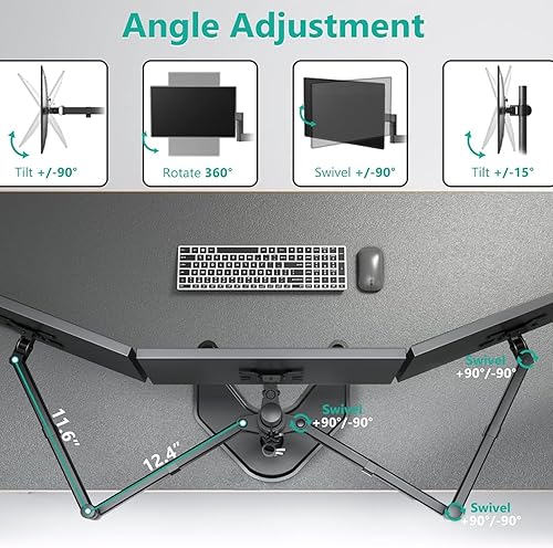 Miniatura 5 de WALI soporte para monitor de escritorio