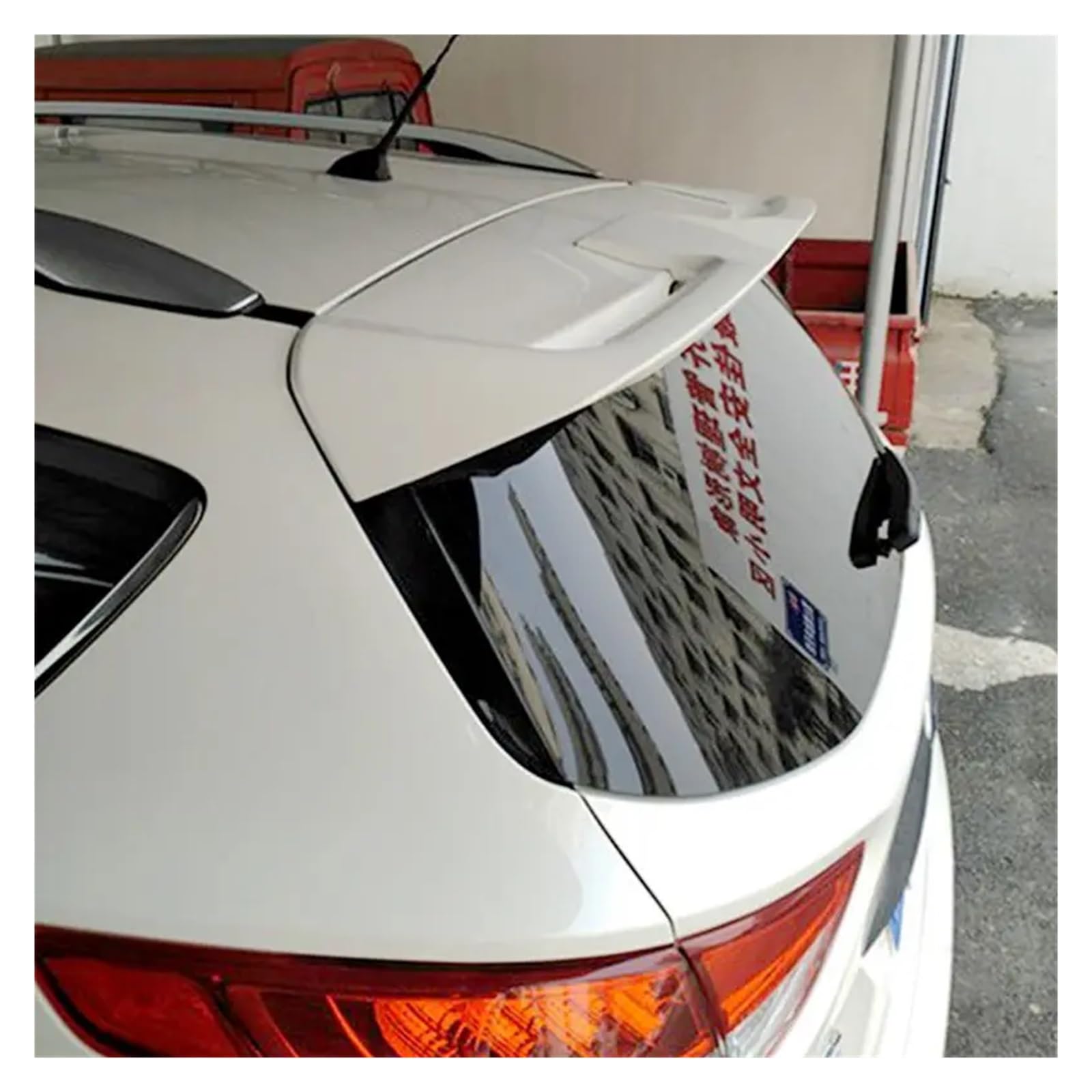 Compatible For Escape Kuga Spoiler ST ABS Material Car Rear Wing Primer Color Rear Spoiler Compatible For Ford Escape Kuga ST Spoiler 2013-2017(Black)