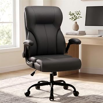Office Chair Ergonomic Desk Chair-Executive Chair with Flip-up Armrests