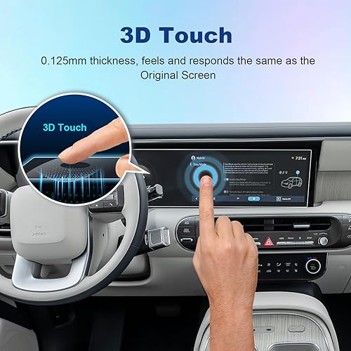 Miniatura 50 de Protector de pantalla Palisade 2020 2021 2022 para Hyundai Palisade (SEL/Limited/Caligrafía) Pantalla táctil de 10.25 pulgadas, vidrio templado 9H