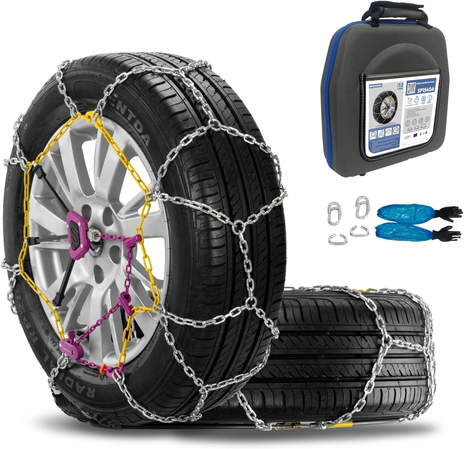 SCC 0154005 AutoTrac Tire Traction Chain Set of 2