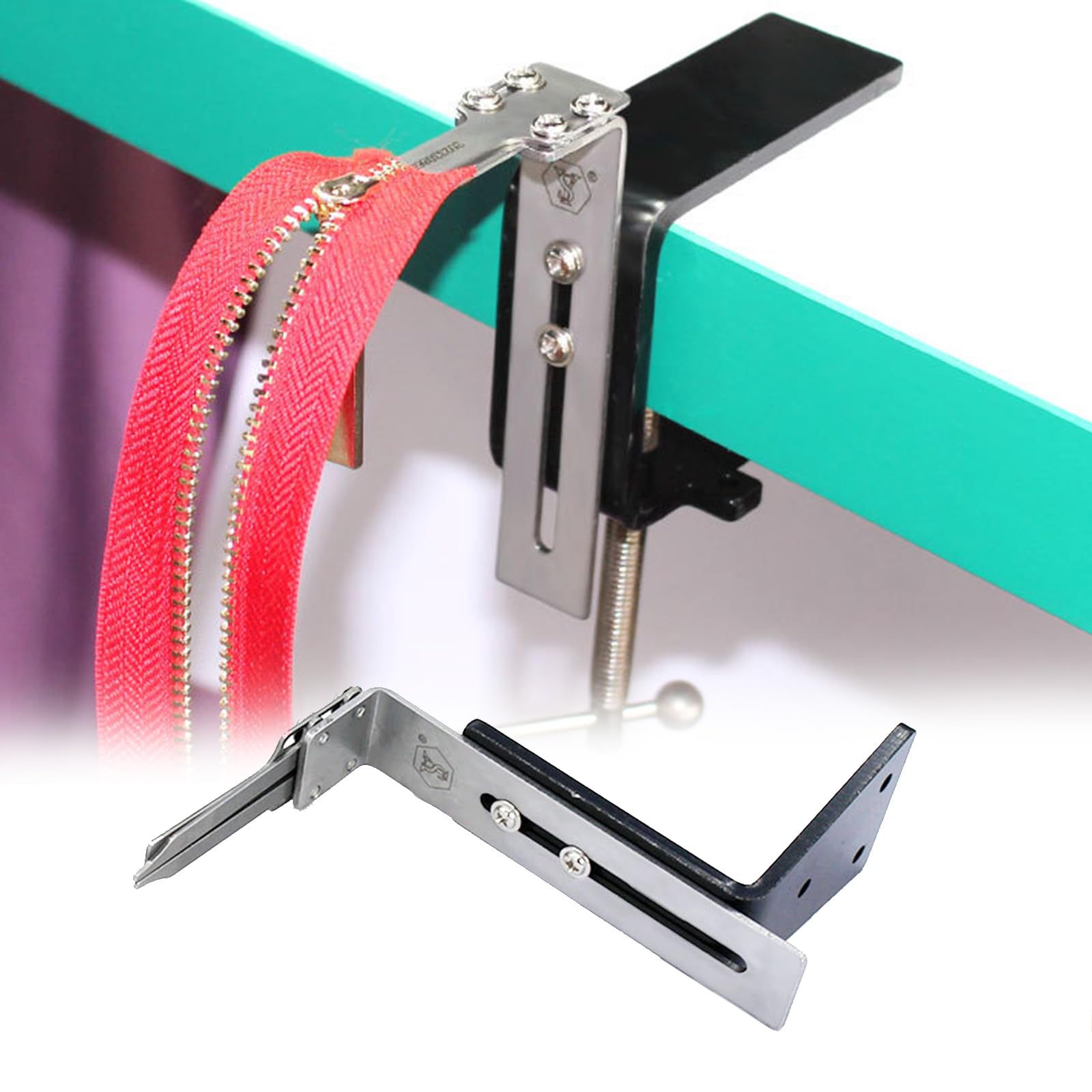 Bpoeee Quick Zipper Jig Sliders, Zipper Jig Tool for Zipper Pulls, Handy Sewing Zipper Jig Set, Zipper Jig for Zipper Pulls (#1)
