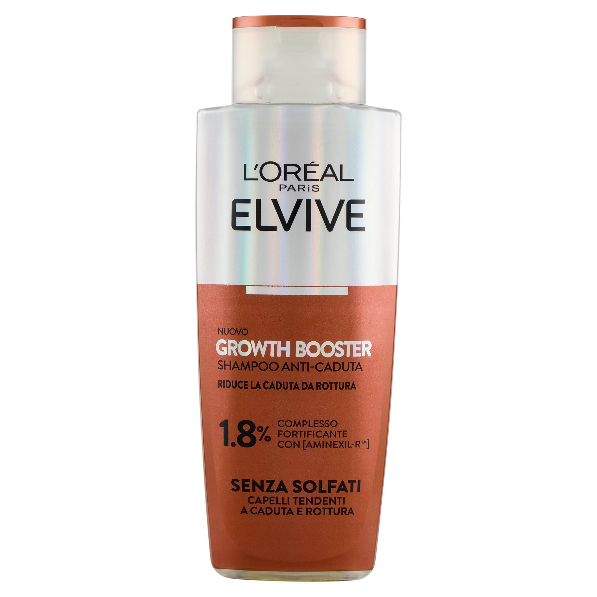 L'Oréal Paris Elvive wzmacniający szampon przeciw wypadaniu, do słabych i skłonnych do łamania włosów, 10-krotne wypadanie, z kompleksem wzmacniającym z Aminexil-R, wzmacniającym wzrostem, 200 ml