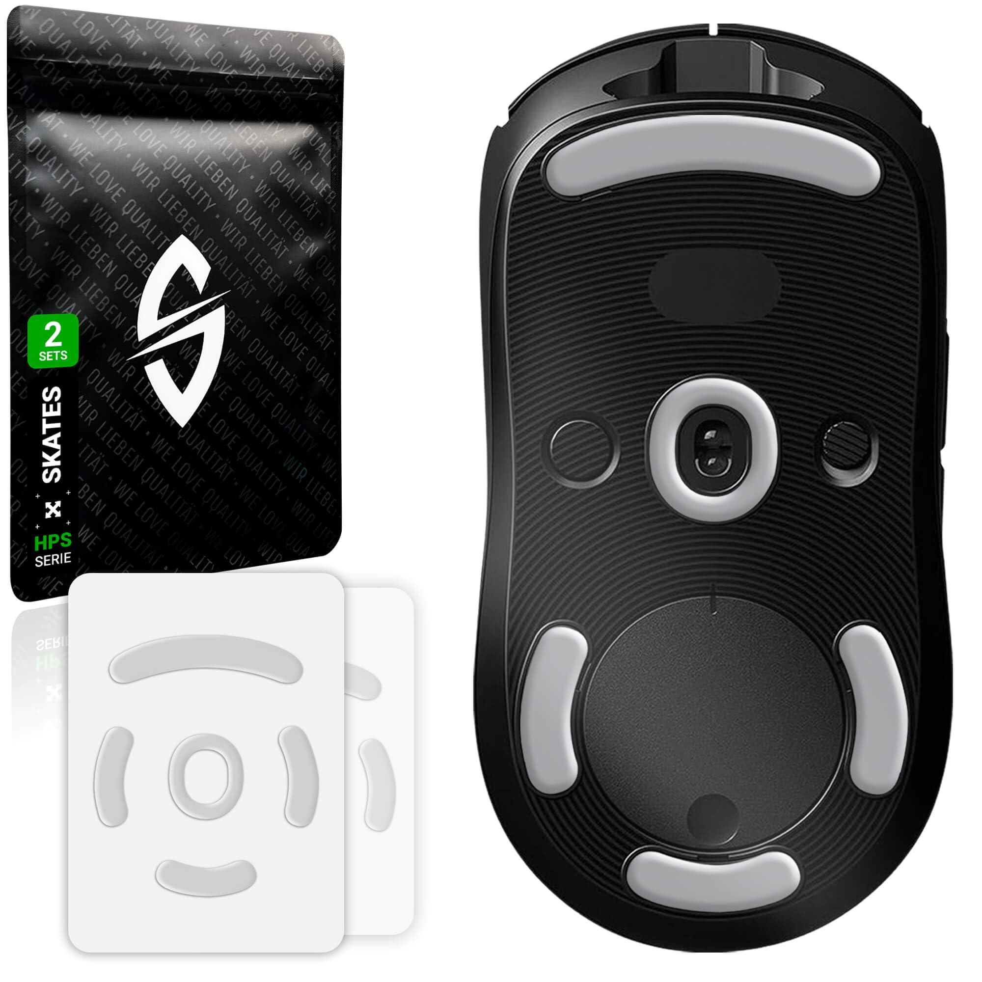SensoryBoost HPS Glides (2 zestawy) – do Logitech G PRO Wireless, G PRO 2 | BALANCE – Ślizgacze do myszy: równowaga szybkości i kontroli, zaokrąglone krawędzie – Zapasowe stopki z PTFE