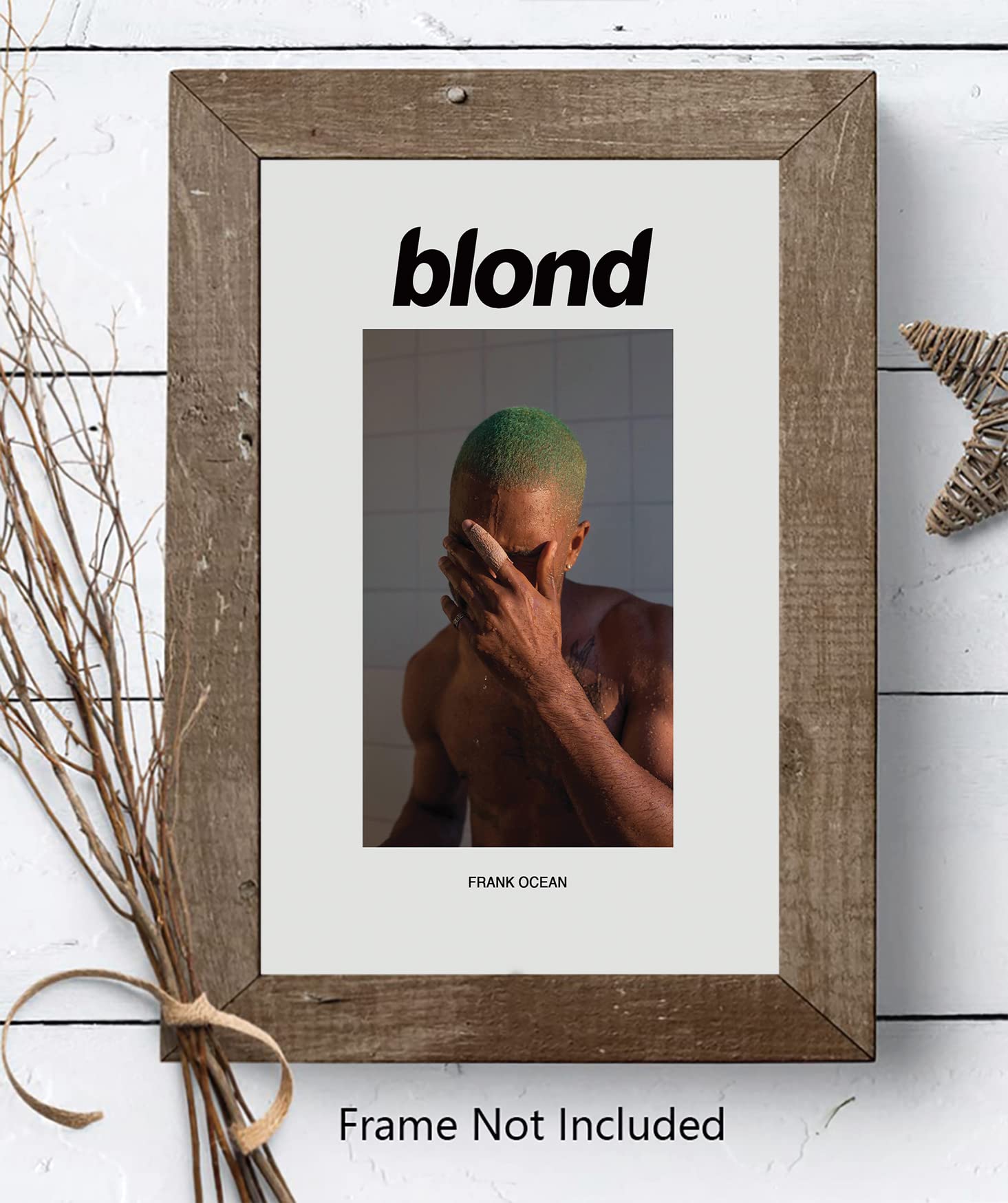 Frank ocean ポスター ※額縁付き Amazon.co.jp: Frank Ocean Blond アルバムカバー 音楽ポスター