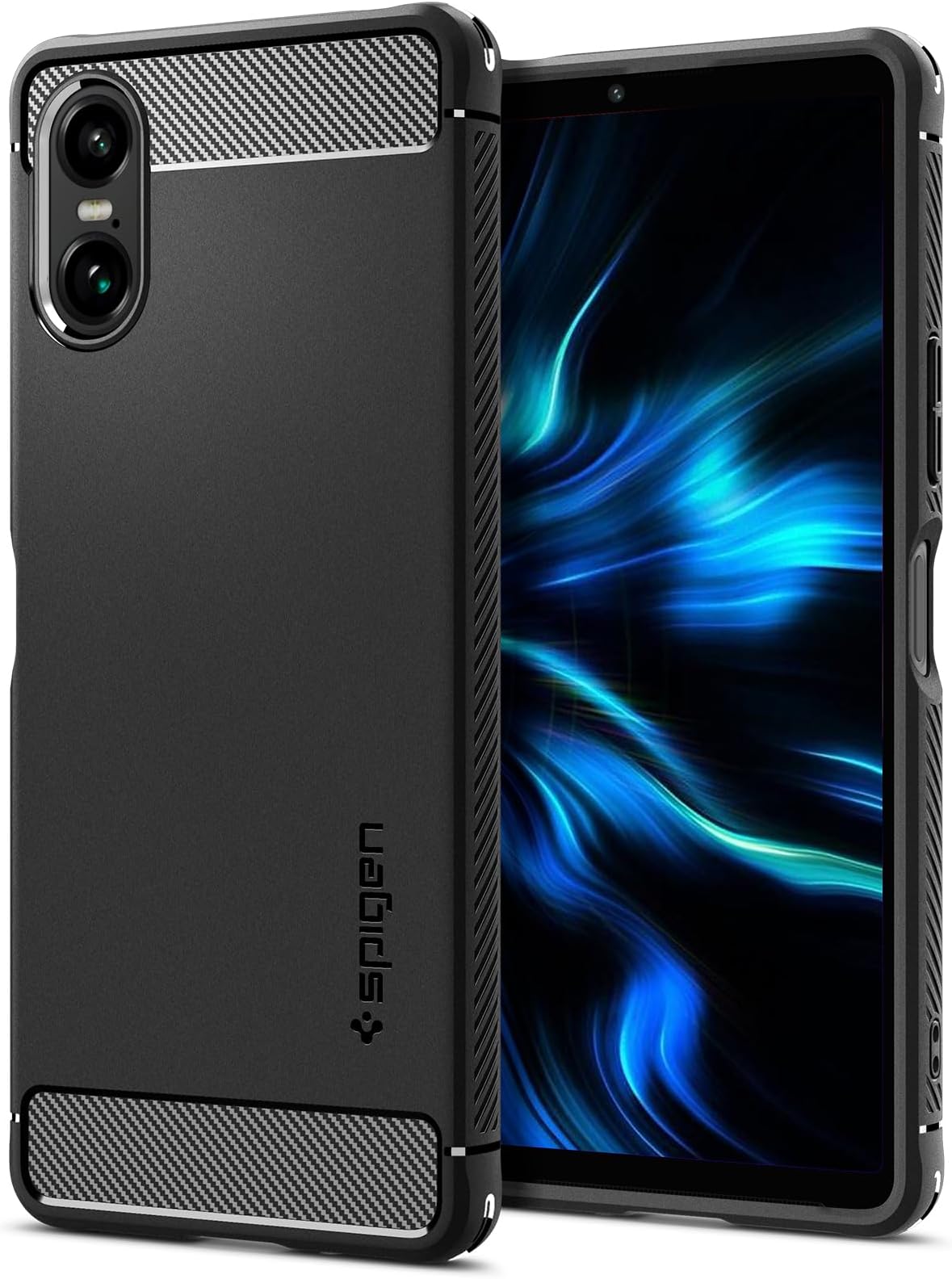 Spigen Rugged Armor Designed for Xperia 10 VI Case (2024) [Military-Grade Protection] - Matte Black