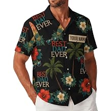 Custom Hawaiian Shirt for Men, Personalized Photo & Text Beach Shirt, Soft Summer Casual Button Down