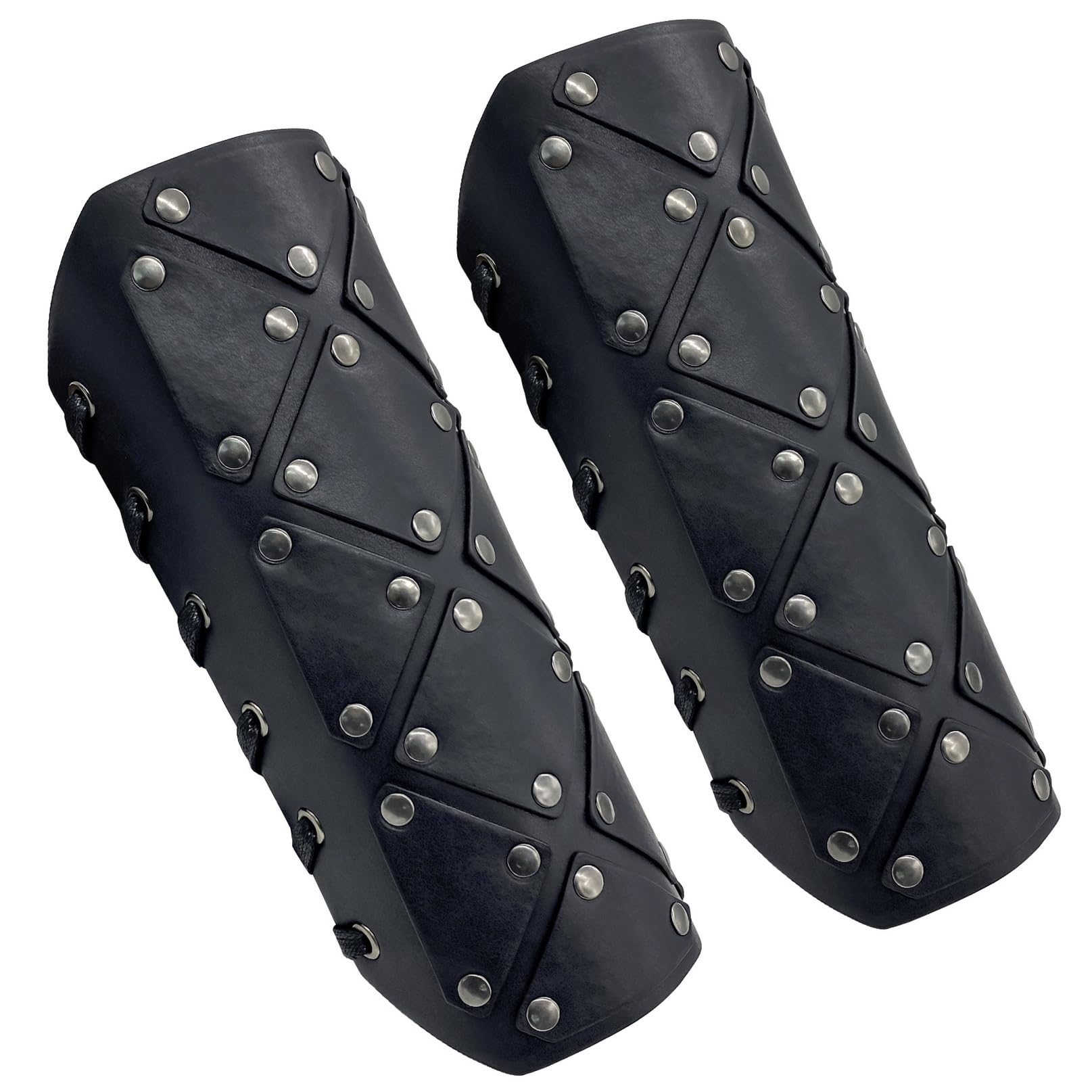 Brassard médiéval Vintage en Faux Cuir,protège-Bras gantelet Viking, Large protège Bras de mercenaire, Armure de Chevalier de la Renaissance pour LARP