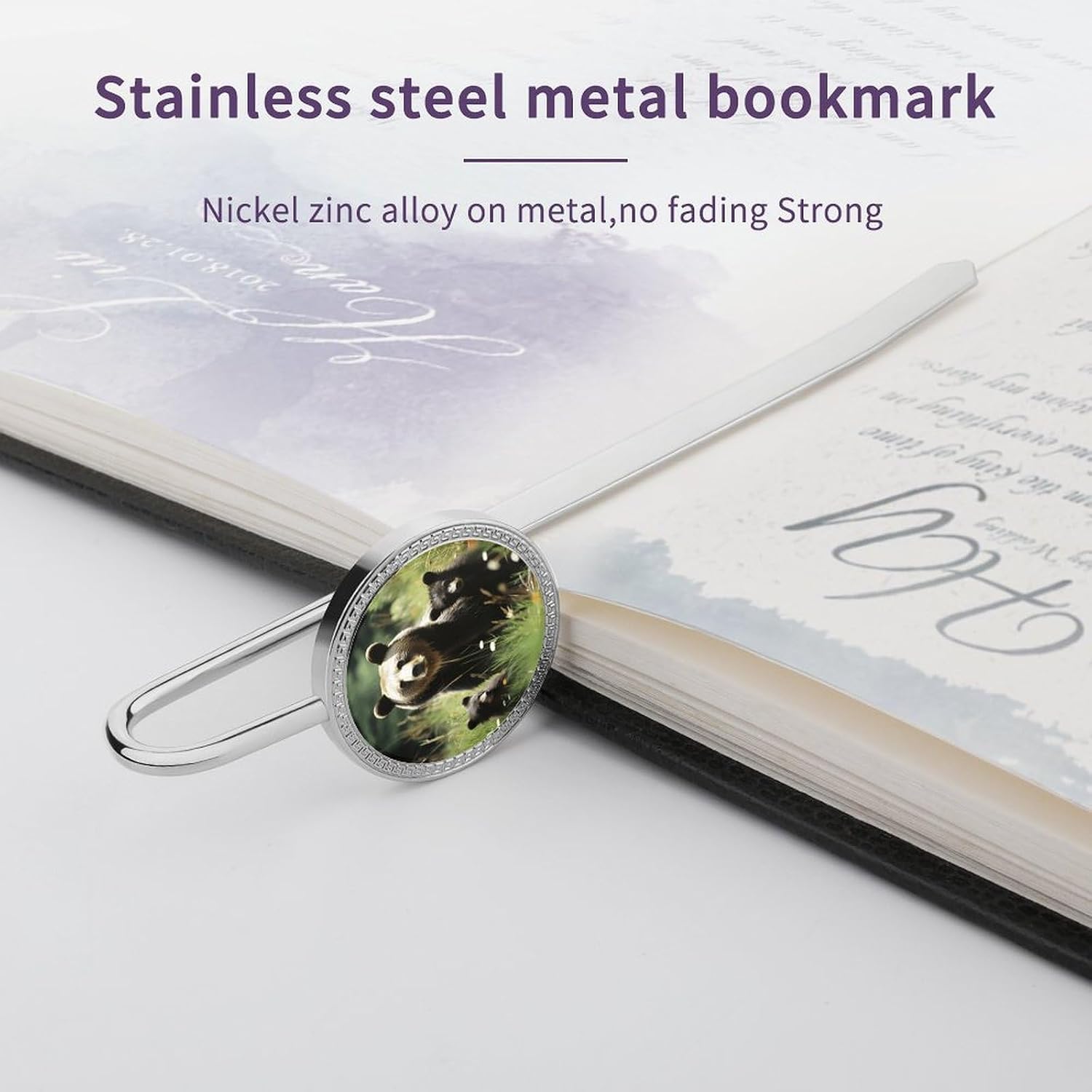 Decorative Metal Bears Book Mark for Reading Lovers image 3