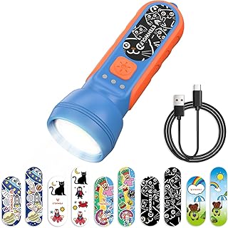 ETENWOLF Kids Rechargeable Flashlight with DIY Stickers