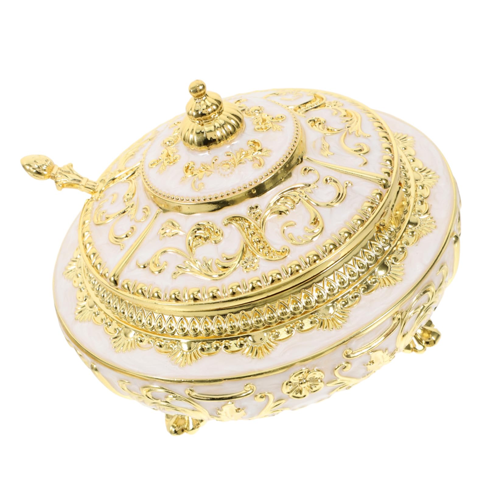 Toyvian Gewürzbehälter Hält Gewürze Frisch aus Goldener Legierung Eleganter Einfach zu Reinigen mit Deckel und Löffel als Vorratsdose im Minimalistischen Stil für Küche