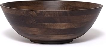 Lipper International Walnut finished 14" Salad Bowl, Large - Single Bowl 274WN