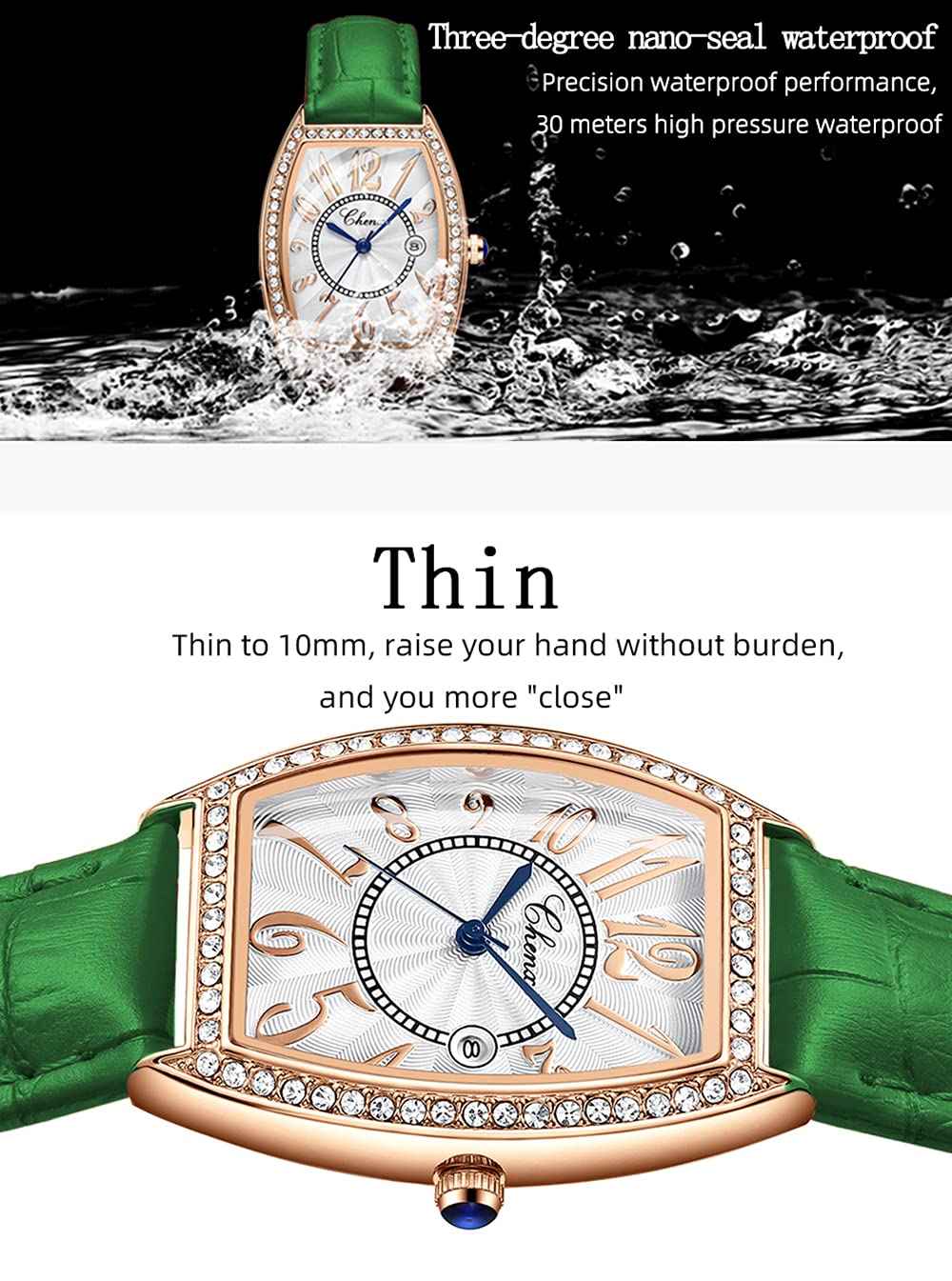 MASTOP Lusso Diamante Delle Donne Della Vigilanza Top Brand Vestito di Lusso Delle Donne Orologi di Modo Calendario Oro Rosa Orologio Casual Impermeabile In Pelle