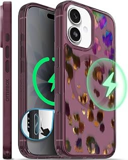 OtterBox iPhone 17 Symmetry Series Slim MagSafe Case, Leopard Shift Pink