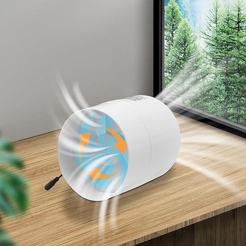 Miniatura 6 de Ventilador de conducto en línea DC12V de 4 pulgadas, ventilador de ventilación de escape con bajo ruido para sótanos, baños, cocinas y áticos (4