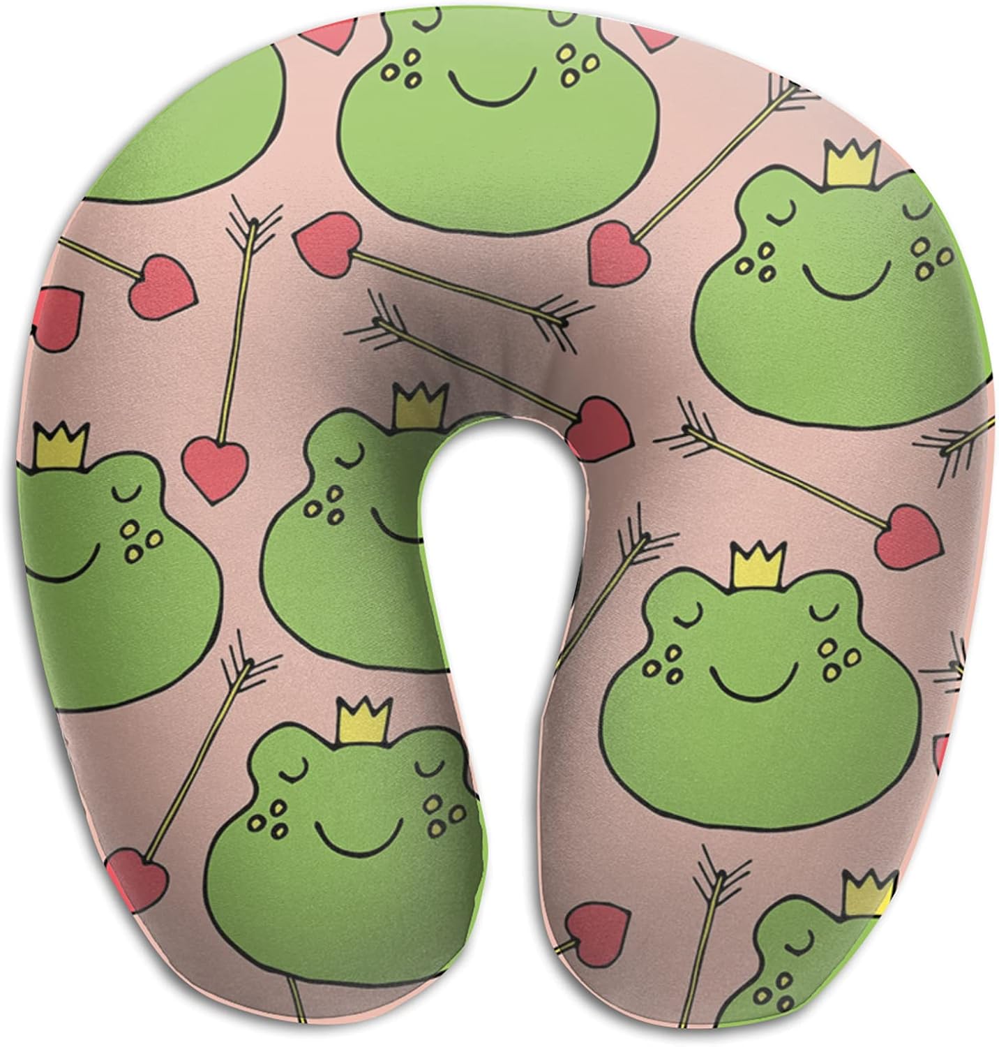 かわいいカエルネックピロー 飛行機 携帯枕 U型 低反発 首枕 トラベル用ピロー コンパクト 頚椎肩こり改善 洗える 折りたたみ 通気 吸汗 昼寝枕 旅行用まくら おしゃれ かわいい 洗える 首にいいクッション Cafe Du Jardin Com