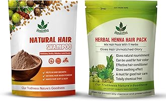 Amla Reetha Shikakai Methidana Powder Shampoo And Herbal Henna Powder (227g+227g)
