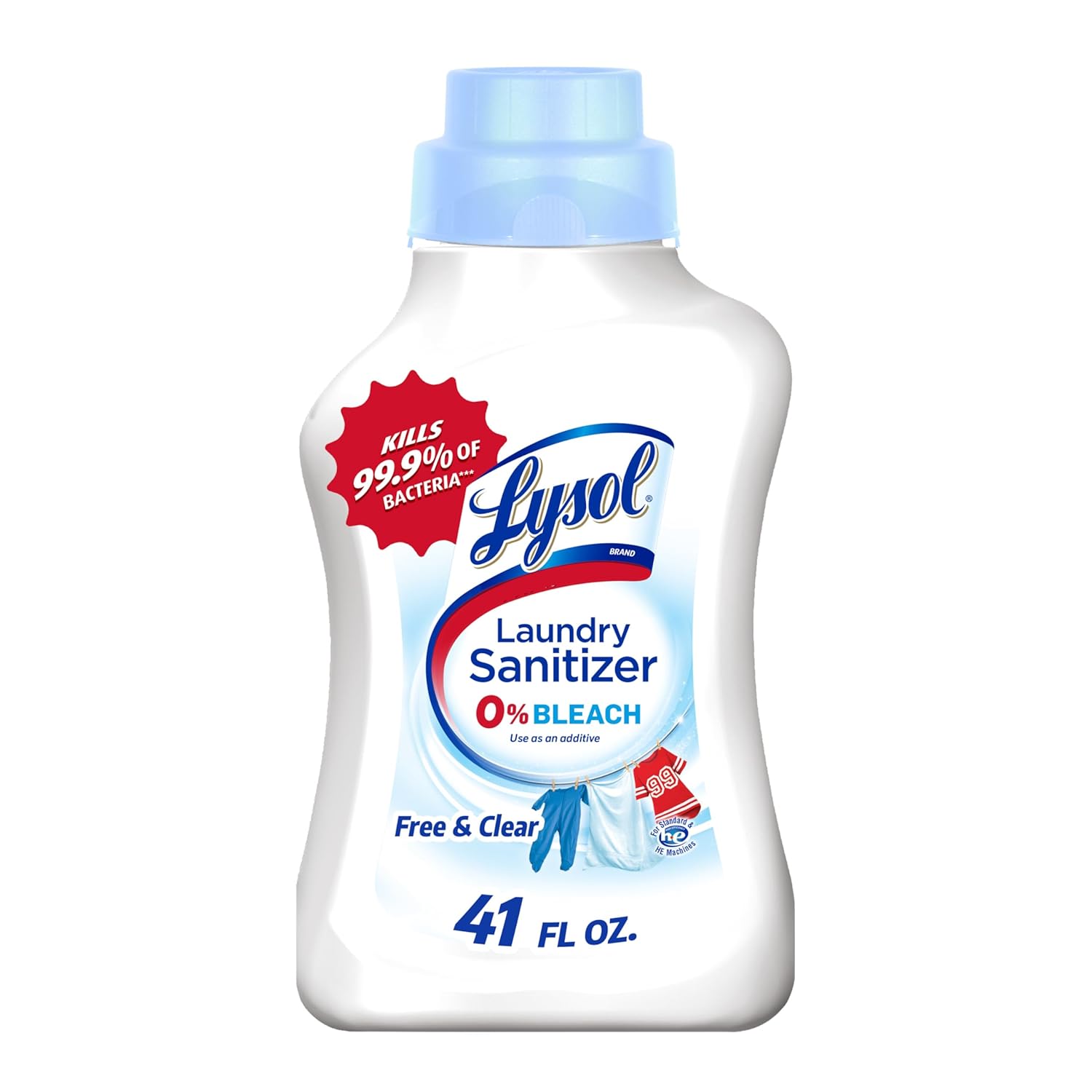 Lysol Laundry Sanitizer Additive Sanitizing Liquid for Clothes and Linens Eliminates Odor Causing Bacteria Free from Fragrance Dyes