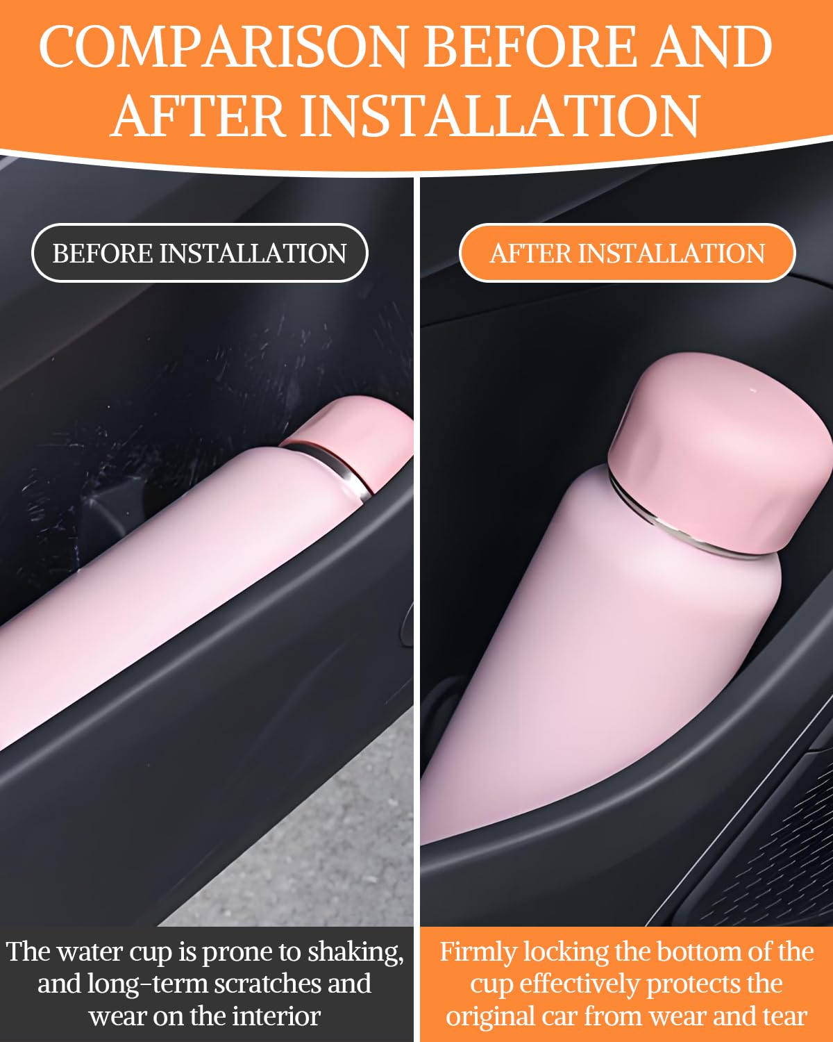 8 Pezzi Limitatore Di Posizione Del Portabicchieri Per Auto Stabilizzatore Per Interni Auto Autoadesivo Sottobicchieri Per Portabicchieri In Silicone Per Veicoli Camion RV