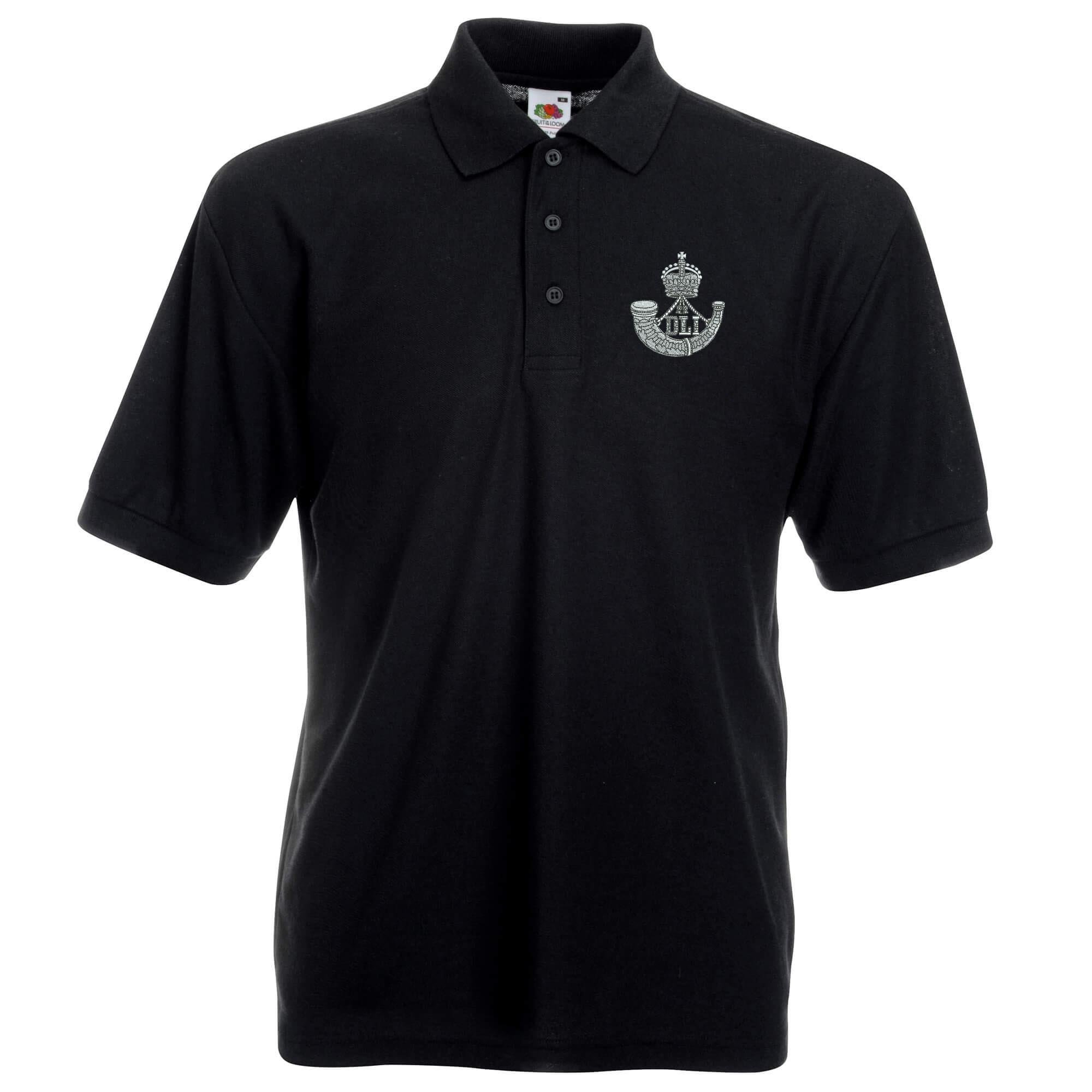 Pineapple Joe's Men's Black Durham Light Infantry Embroidered Polo - Large