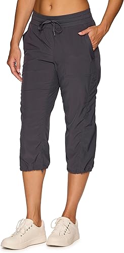 Miniatura 4 de RBX Active - Pantalones Capri para Mujer Joggers, Elásticos, Livianos, Pantalones Casuales para Mujer Capri con Cordón