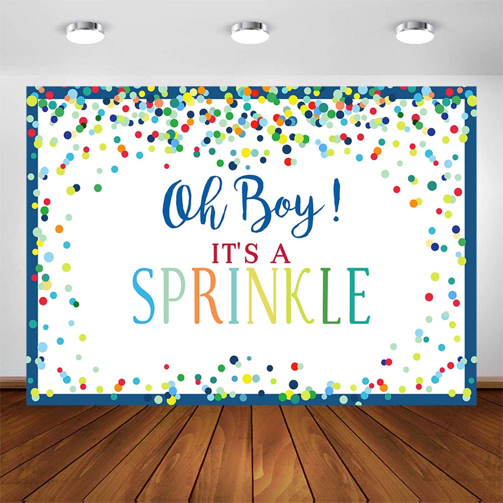 Buy COMOPHOTO Baby Sprinkle Party Backdrop for Boy Baby Shower 7x5ft