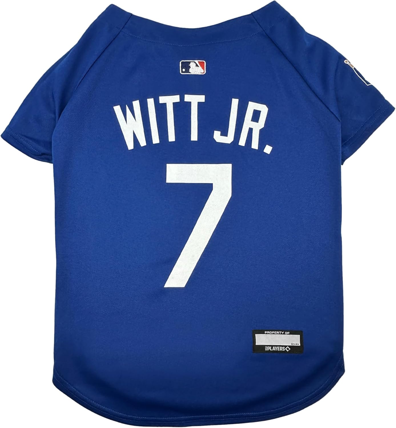 Pets First MLBPA Bobby WITT Jr. Player Jersey #7 Pet Jersey - MLB Kansas City Royals Mesh Players, Size Large