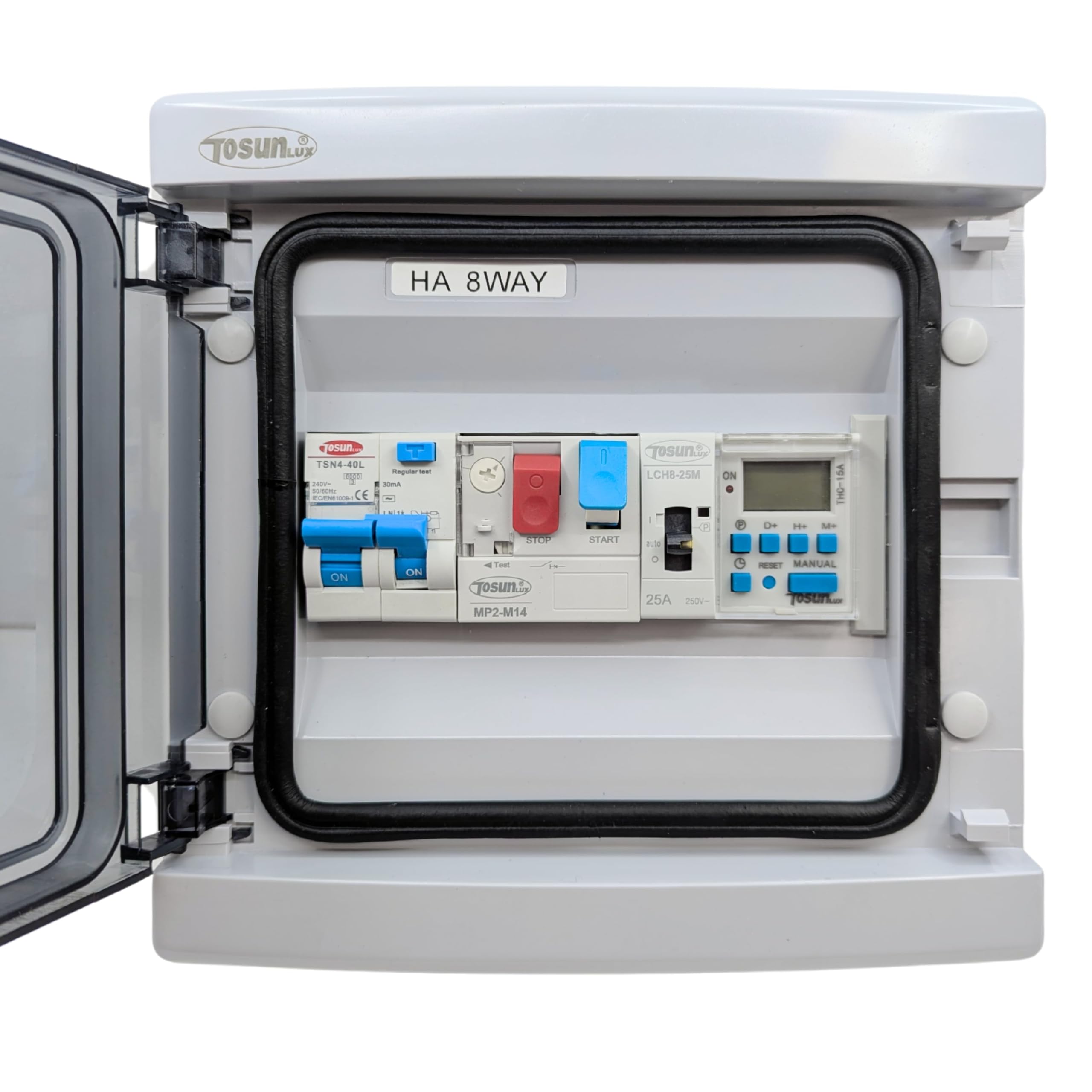 Cuadro Eléctrico Básico Alta Resistencia para Piscina | Solo Motor | Contactor para Motor | Bomba de Agua 2CV 6-10A