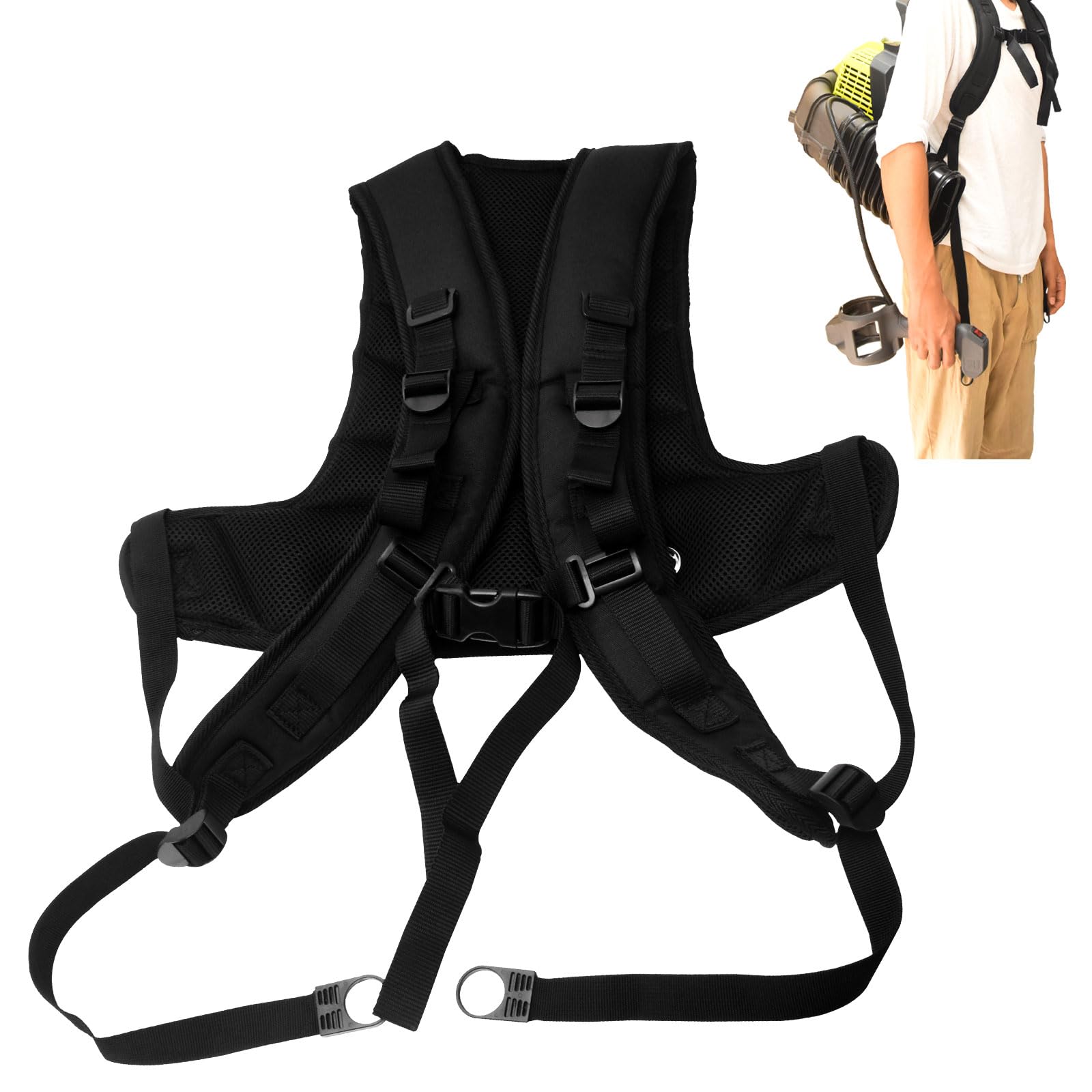 Photo 1 of KitchenKipper 901588003 Leaf Blower Vacuum Straps Compatible with Ryobi RY40404VNM 40 Volt Backpack Blower, Fits Models RY08420A, RY08420, BP42, RYBP42EMC, RY38BP, RY38BPVNM