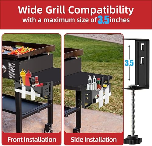 Miniatura 2 de Blackstone Caddy, organizador de parrilla para parrillas Blackstone de 28"36", organizador de parrilla Blackstone que ahorra espacio, organizador de