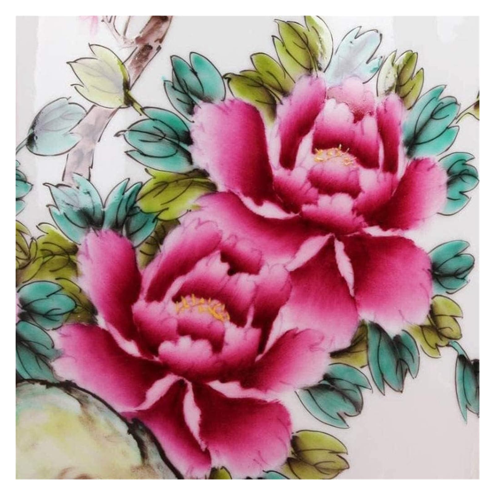 Wazon Kwiat Słynna Porcelana Kapitał Glina Kaolinowa Vintage Chiński Duża Butelka Salonowa Klasyczne Style Pastelowy Stół