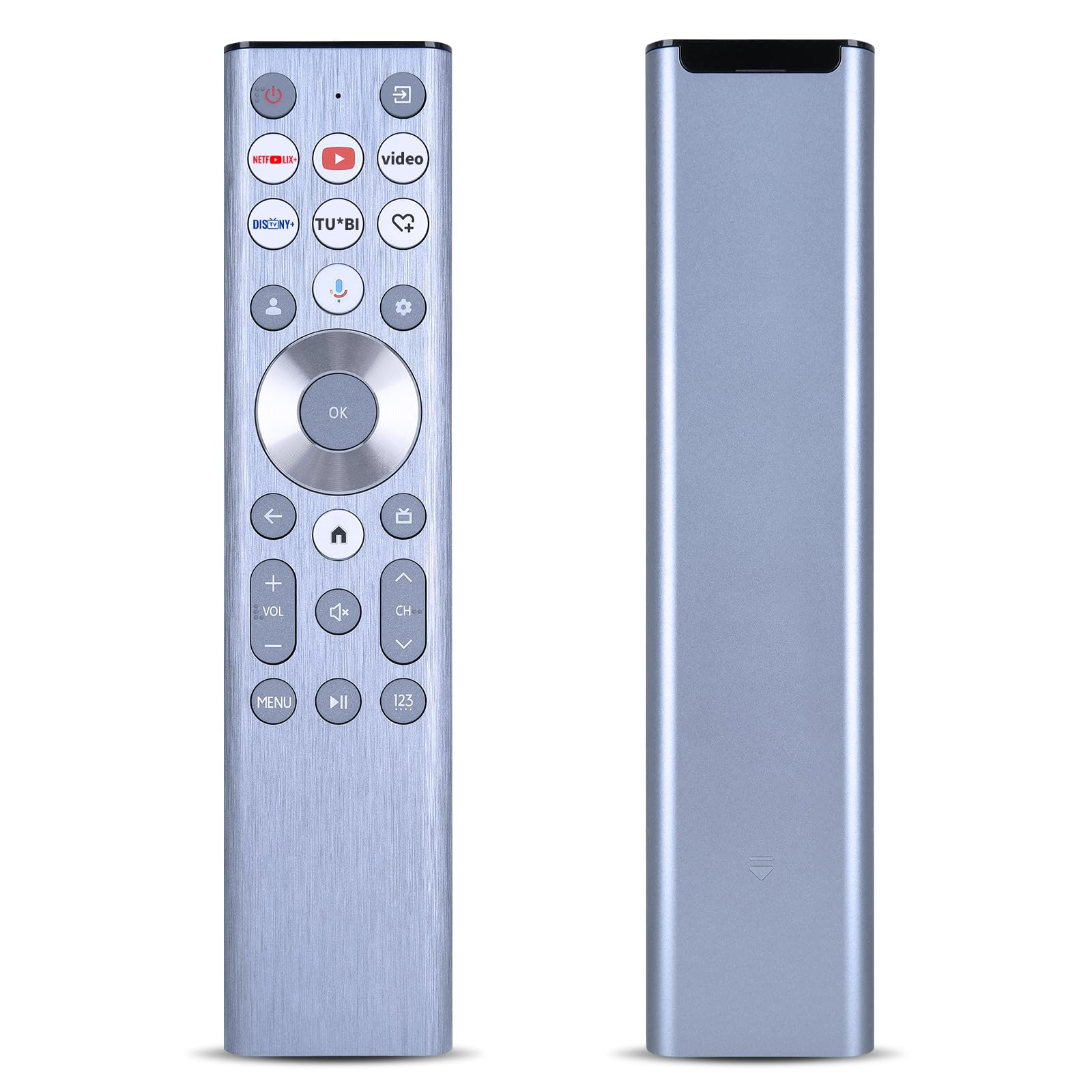 ERF6A80 zamienny pilot do telewizora z podświetleniem głosowym do Hisense, do Hisense U6 U7 U8 serii A7 Mini-LED ULED 4K UHD Google Smart TV