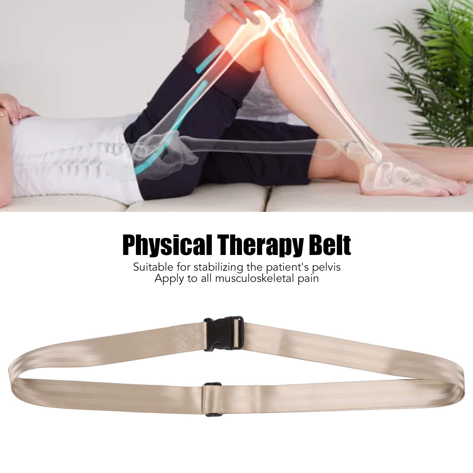Luqeeg Ceinture de Mobilisation des Extrémités, Ceinture Mulligan, Bande Destinée à la Physiothérapie, à la Rééducation, aux étirements, à la Traction Manuelle, à la Mobilité, Ceintures de(3#)