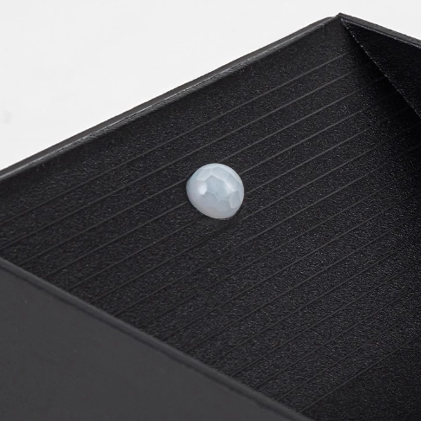 LED Interno Applique da Parete con Sensore di Movimento Luce da Parete Regolabile Angolare Alluminio Lampada da Parete USB Ricaricabile Rettangolare Design per Soggiorno (Nero Luce Calda,2 Pezzi)