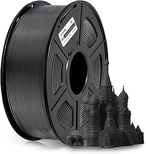 COLIDO 3D Printer Filament PLA, 1.75mm PLA Filament With +/- 0.02mm Precision, Compatible With Most FDM 3d Printers, Quality Vacuum-Sealed Consumables, 1kg Spool(2.2lbs), 330 Meters,Black PLA (1-pack)