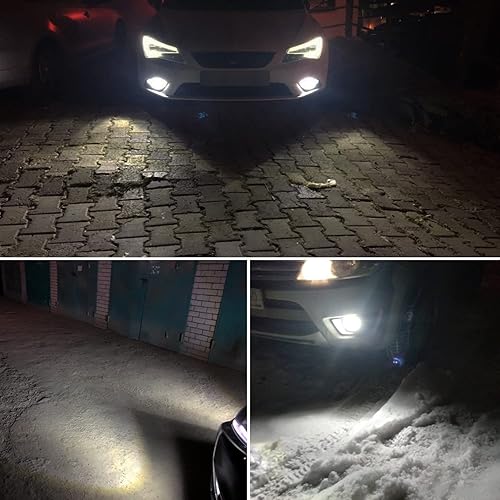 Miniatura 7 de PHINLION 9006 HB4 Bombillas LED para luces antiniebla, 3200 lúmenes súper brillantes, 6000 K xenón blanco, luces de circulación diurna DRL, lámparas