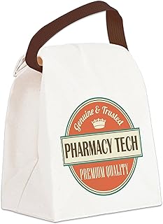 Pharmacy Tech Gift Idea Canvas Lunch Bag with Strap Handle
