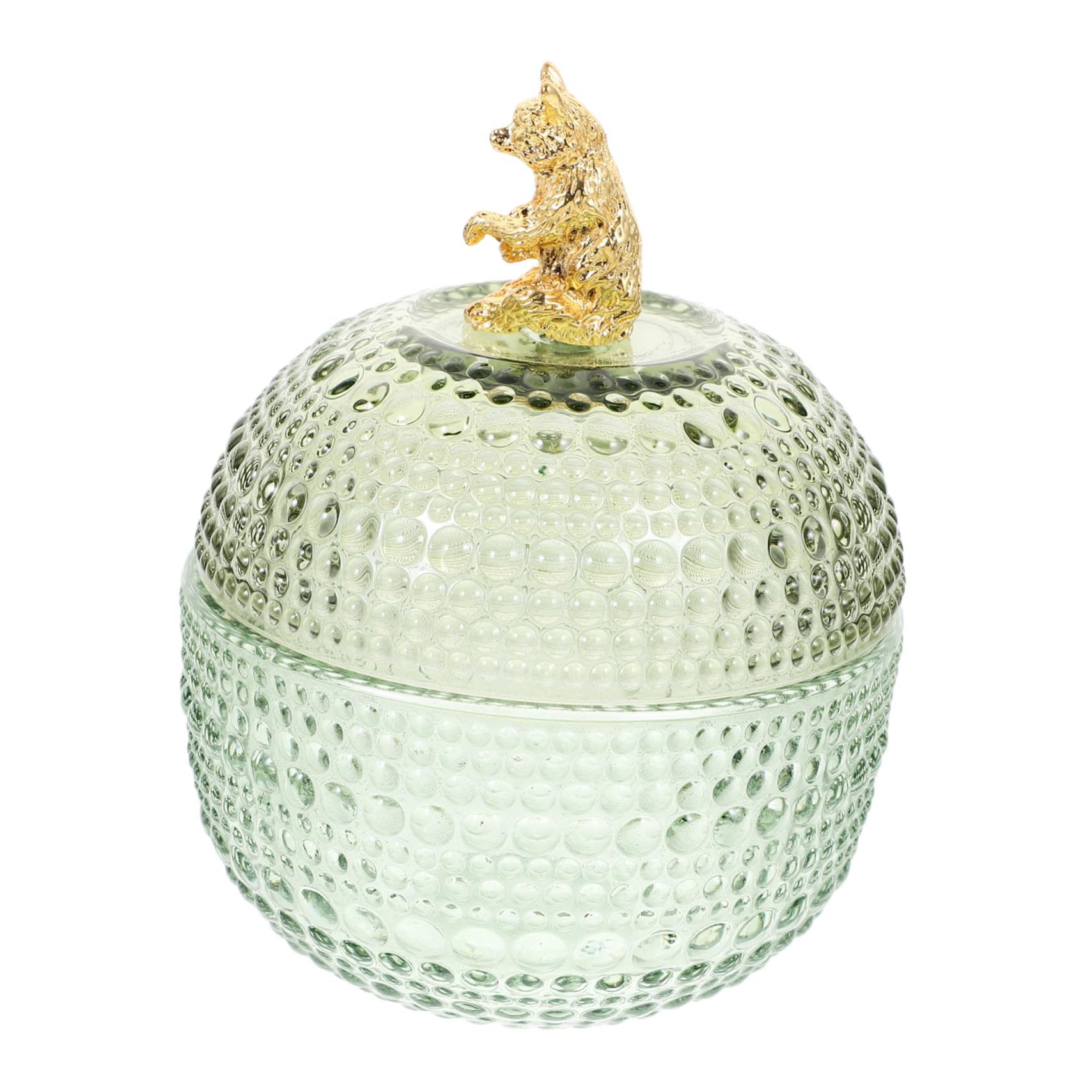 Bocal de rangement avec couvercle pour bijoux et salle de bain