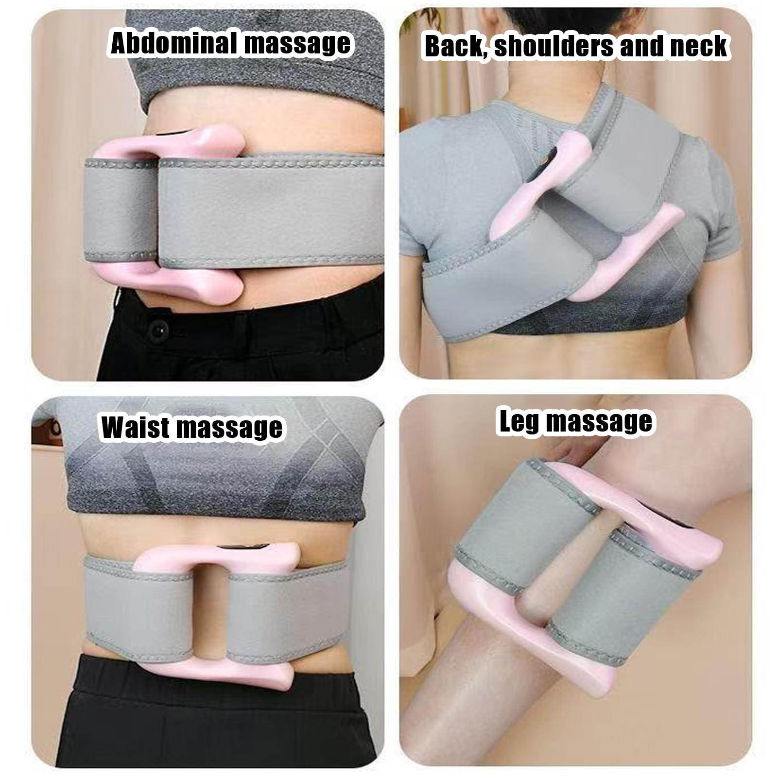 Anneau Massant Fascia | Anneau Vibrant pour Ventre Ceinture de Modelage Corporel - Outil de Massage Ergonomique Brûle-Graisses pour Jambes Abdomen Épaules Cuisses Hanches Cou Bras | Jambes