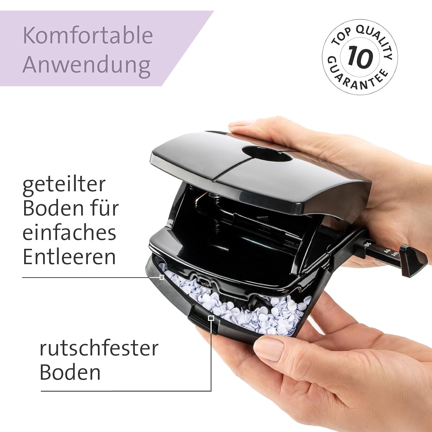 NOVUS B220 Colour ID 2.0 Hole Punch (20 Sheets Hole Capacity, Firmly Locking Stop Rail, Functional Parts Made of Metal) Pretty Purple