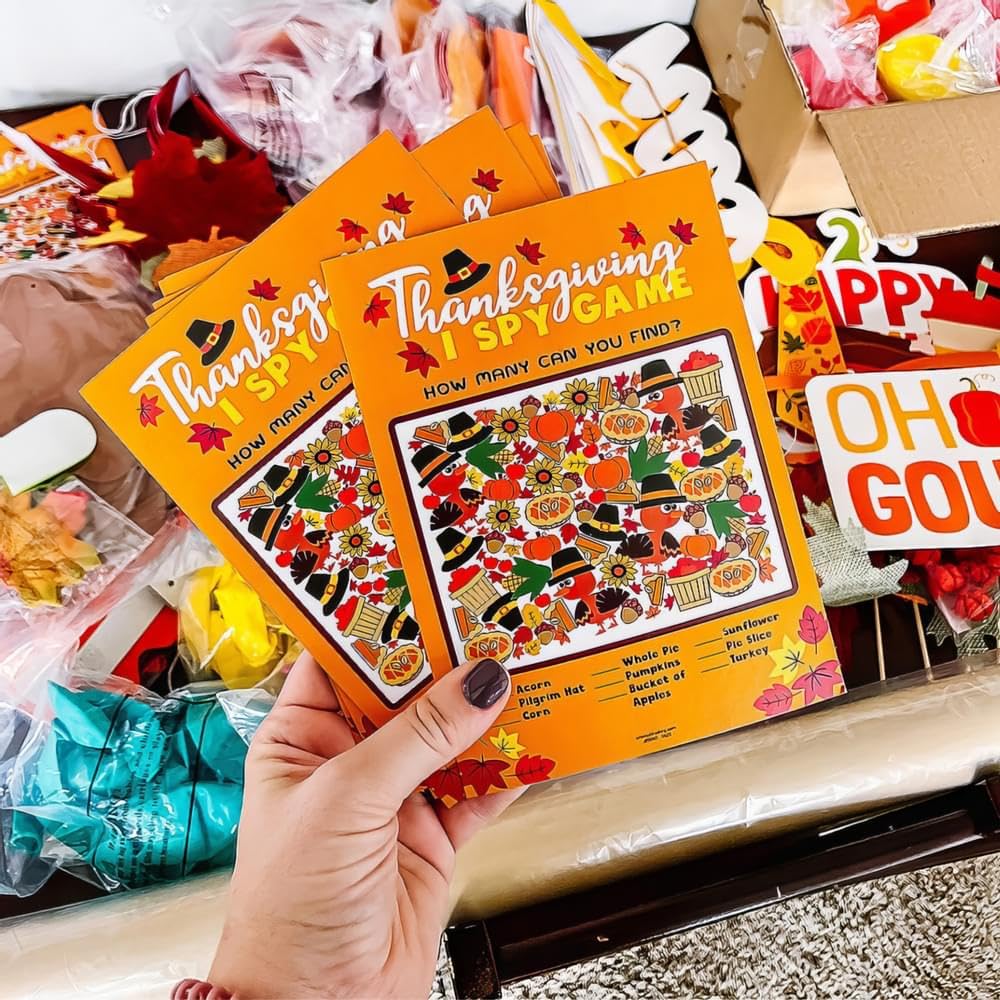 Fun Express Thanksgiving I SPY Game - Toys - 24 Pieces