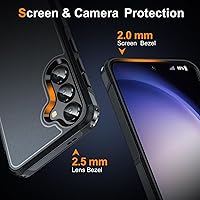 Vista 5 de Oterkin Funda para Galaxy S24, [Protección de Grado Militar de 10 Pies] Funda para Galaxy S24 [A Prueba de Golpes][Resistente a Caídas de Uso