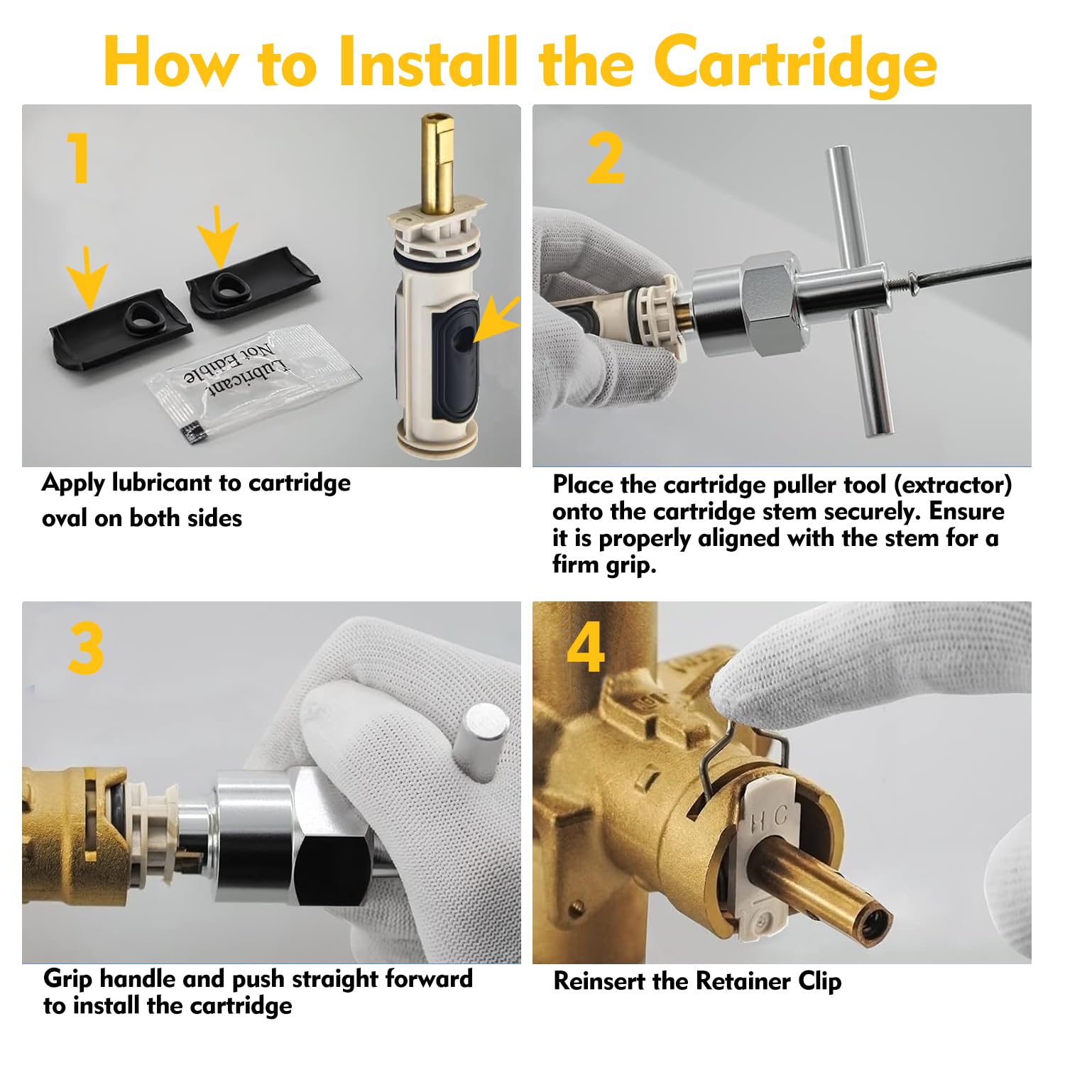 1222 Replacement Cartridge For Moen Posi-Temp Faucet (Set Of 2) - Brass & Plastic Valve Cartridge For Bathtub Shower Repair - View #10