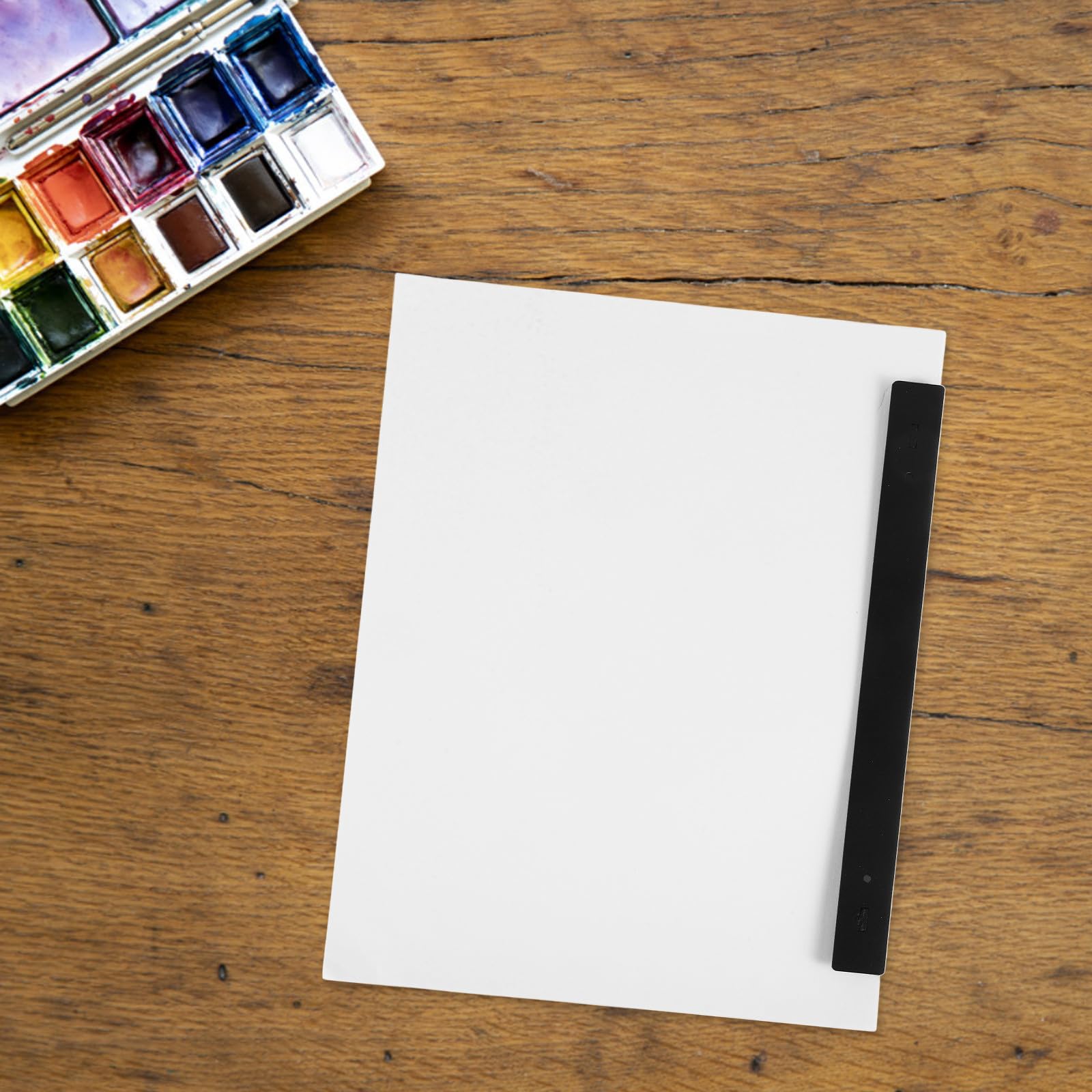 Kichvoe Carta da Disegno Bianca con Fori per Animazione, 200 Fogli con Righello di Posizionamento, Carta per Fumetti e Attività Creative con Design a 3 Fori