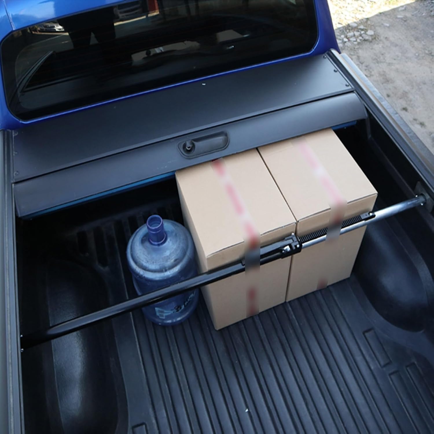 Adjustable Ratcheting Cargo Support Bar Pickup Truck Bed Post-Style, for Cars, Trailers, SUVs, Vans(133-167cm-2piece)