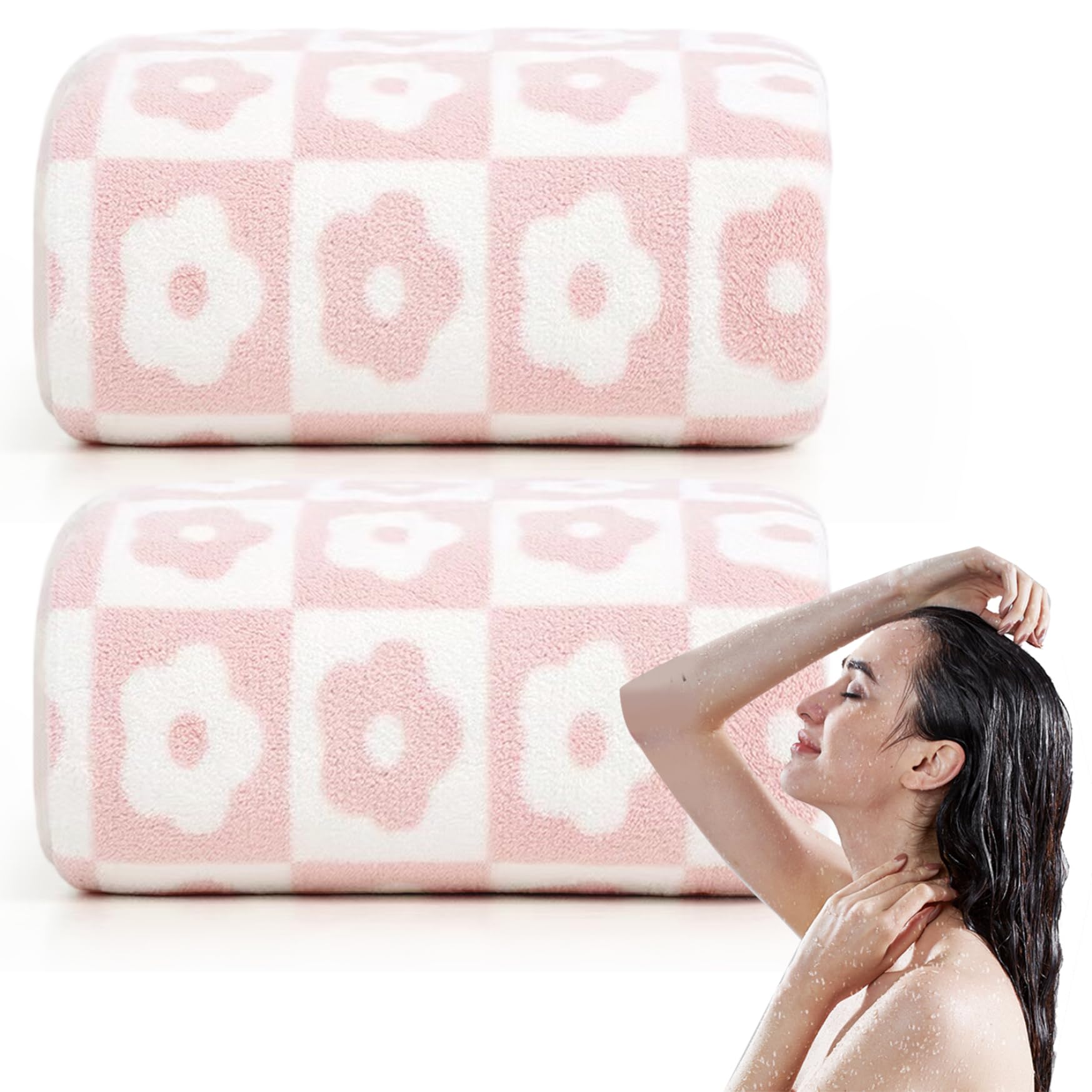 Serviettes de bain douces pour la routine beauté des femmes serviette séchage rapide en polaire