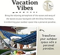 Vista 10 de LA SIESTA Brisa Hamaca clásica, hecha a mano, resistente a la intemperie, resistente a roturas, hamaca para relajación interior y exterior